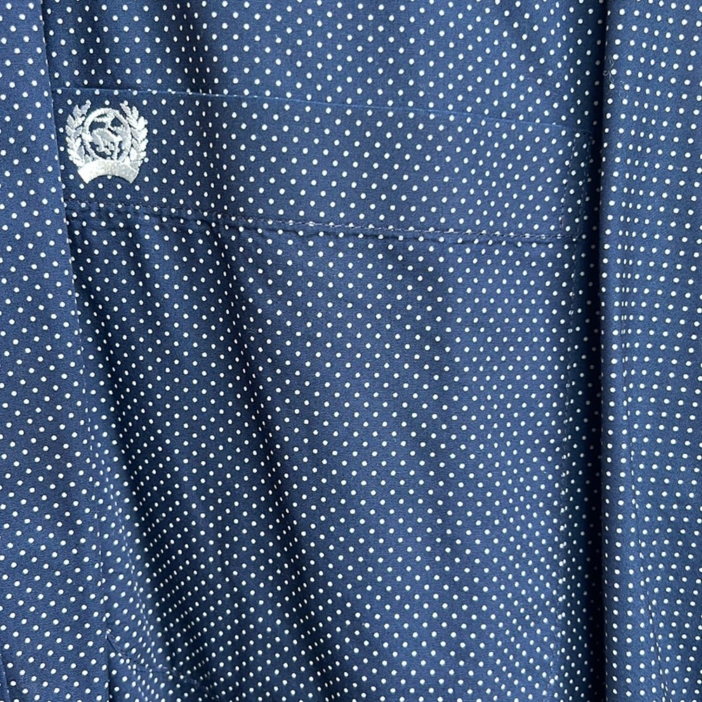 Cinch. Button down. Never washed at home